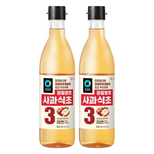 청정원 정통발효 사과식초, 800ml, 2개