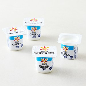 요플레 그릭 플레인, 80g, 4개