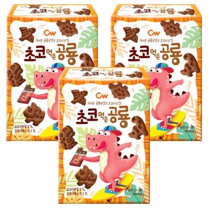 청우식품 초코먹은 공룡, 60g, 3개