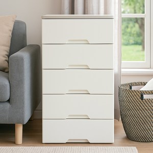 보노하우스 모던플러스 우드 상판 5단 서랍장