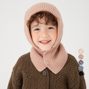 롤리트리 아동용 따뜻 바라클라바 버튼 넥워머