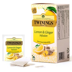 트와이닝 레몬 앤 진저 티백 허브차