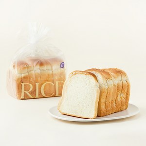 밀도 소화가 잘되는 우유로 만든 쌀 식빵, 480g, 1개