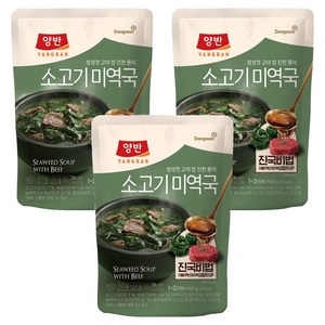 양반 소고기미역국, 460g, 3개