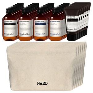 나드 여행용 헤어바디 5종 + 코튼 파우치, 6세트