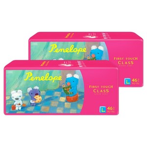 페넬로페 퍼스트 클래스 팬티형 기저귀 공용, 대형(L), 92매