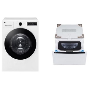 LG전자 트롬 오브제컬렉션 건조기 + 미니워시 RG18WNX 세트 18kg + 4kg 방문설치