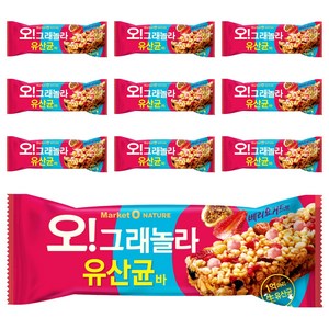 마켓오네이처 오 그래놀라 유산균바, 35g, 10개