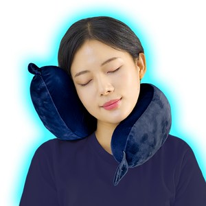 지티스 양면 기내용 여행용 목베개