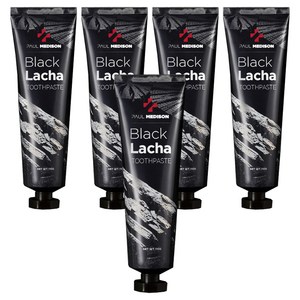폴메디슨 뉴 블랙라차 치약, 110g, 5개