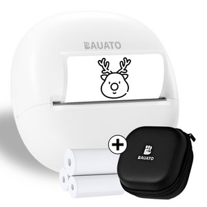 바우아토 스티코팝 멀티 라벨 네임스티커 무선 블루투스 미니 감열식 라벨 프린터