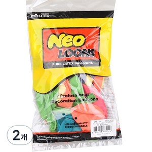 네오텍스 30cm 라운드풍선 50p, 파스텔  혼합, 2개