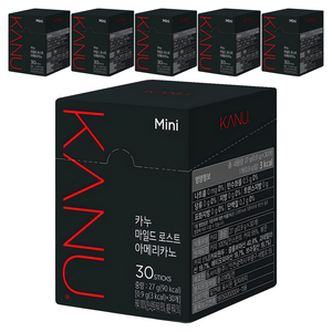 카누 마일드 로스트 아메리카노, 900mg, 30개입, 6개