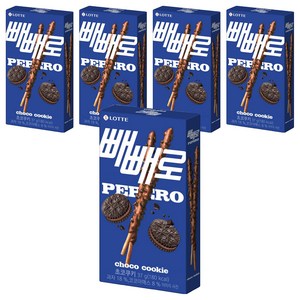 롯데제과 초코 쿠키 빼빼로, 37g, 5개