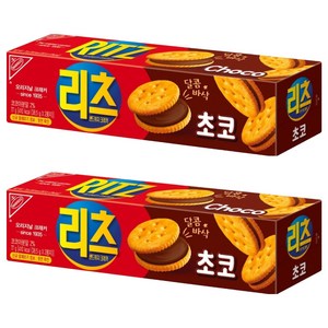 리츠 샌드위치 크래커 초코, 77g, 2개