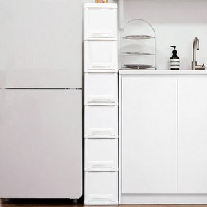 보노하우스 모던 슬림 틈새 서랍장 6단