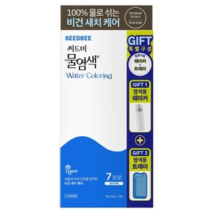 씨드비 프리미엄 물염색제 7회분 + 염색용 쉐이커 + 트레이 세트, 04 미디엄브라운, 1개
