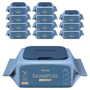 베베숲 시그니처 블루 에코 유아물티슈 휴대캡형