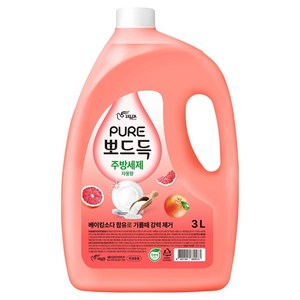 피죤퓨어 뽀드득 주방세제 자몽향, 3L, 1개