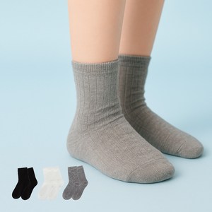 새실로 아동용 플레인 중목양말 6p