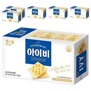 해태제과 아이비 크래커, 155g, 6개