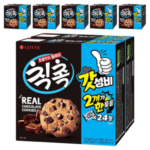 롯데웰푸드 칙촉 오리지널 과자쿠키 세트, 168g, 12개