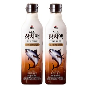 사조 참치액, 500ml, 2개