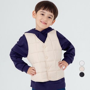 롤리트리 아동 와플 퀼팅 경량 패딩 조끼