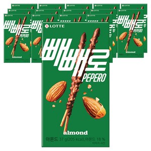 빼빼로 아몬드, 37g, 15개