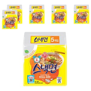 오뚜기 스낵면 108g, 30개, (5개입 X 6팩)