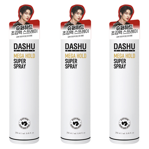 다슈 데일리 메가 홀드 슈퍼 스프레이, 250ml, 3개