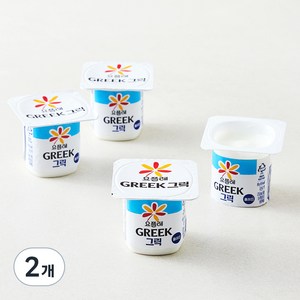 요플레 그릭 플레인, 80g, 8개