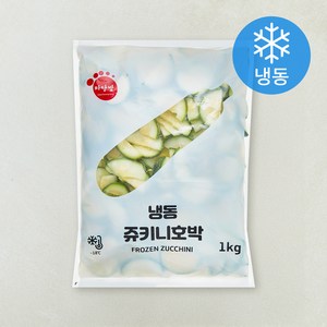 마당발 쥬키니 호박 반달 (냉동), 1kg, 1개