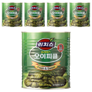 리치스 슬라이스 오이피클, 3kg, 5개
