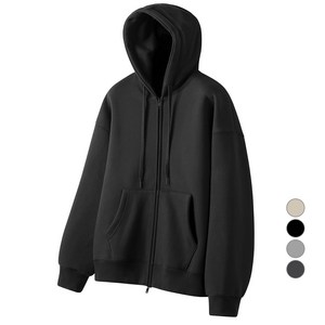 네이븐 남녀공용 오버핏 기모 후드집업 N19HZ