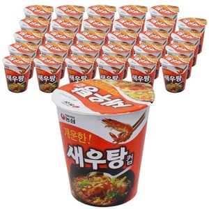농심 새우탕 컵라면 소 67g, 30개