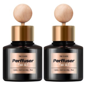 더클래스 퍼퓨져 차량용 디퓨져 75ml, 핑크베일, 2개