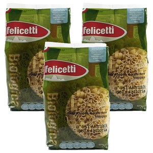 펠리체티 동물모양 파스타, 500g, 3개