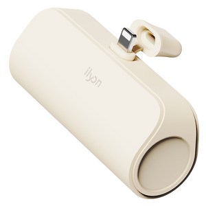 일리온 파스텔 도킹형 휴대용 미니 보조배터리 5000mAh 애플8핀