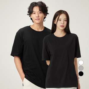 캐럿 남녀공용 24수 레이어드 반팔 티셔츠 1p