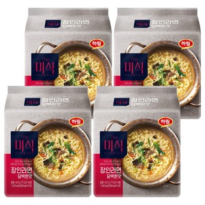 더미식 장인라면 담백한맛 113g, 16개, (4개 X 4팩)