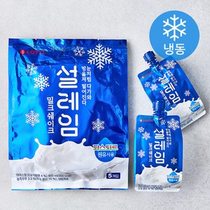 롯데 설레임 아이스크림 (냉동), 160ml, 5개