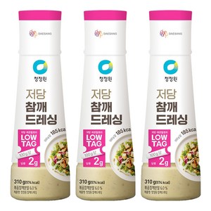 청정원 저당 참깨 드레싱, 310g, 3개
