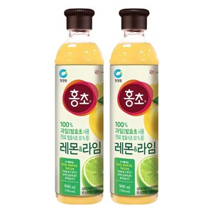 홍초 레몬&라임 음용식초, 900ml, 2개