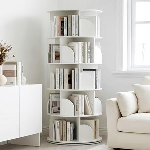 코멧 회전 원형 책장