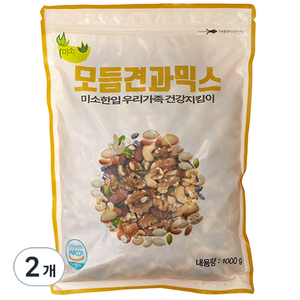 미소한입 두리식품 모듬견과믹스, 1kg, 2개