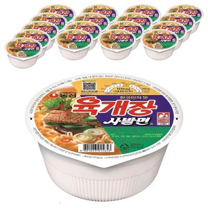 육개장 사발면 86g, 18개
