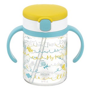 릿첼 AQ 머그 빨대컵, 200ml, 옐로우, 1개