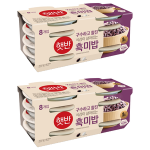 햇반 흑미밥, 210g, 16개