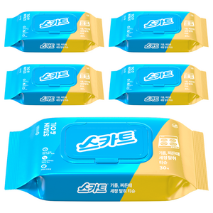 스카트 기름 찌든때 세정 탈취 티슈 30매